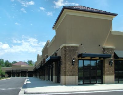 Stucco Application on Commercial Facade